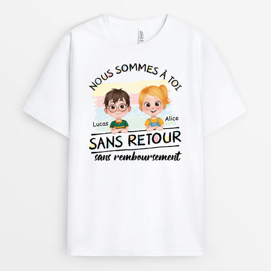 4143AFR1 t shirt personnalise papa nous sommes a toi design cartoon 4143a5t0a