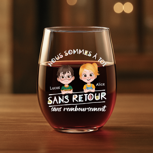 4143IFR1 verre a vin sans pied personnalise pour papa nous sommes a toi 4143i8h0b