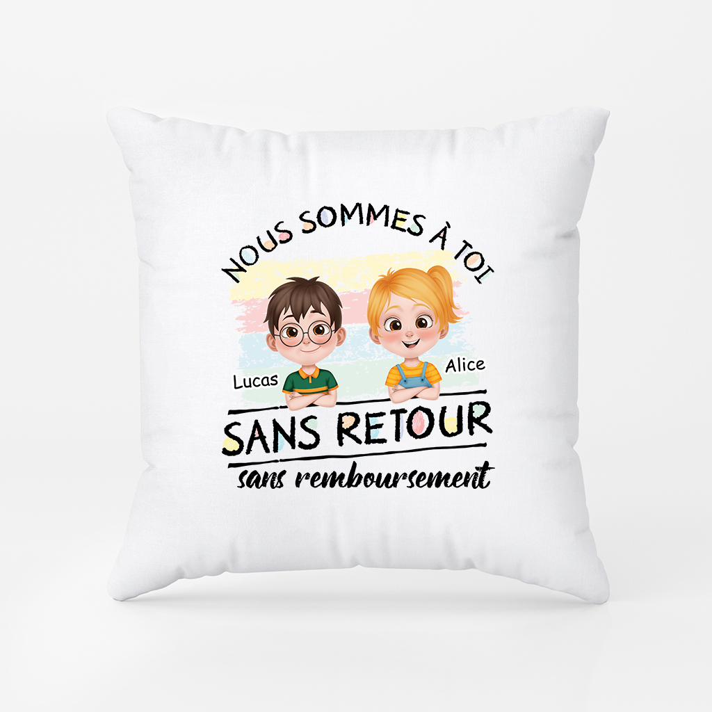 4143PFR1 coussin personnalise pour papa maman nous sommes a toi 4143p8h0b