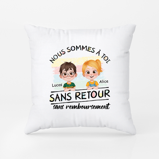 4143PFR1 coussin personnalise pour papa maman nous sommes a toi 4143p8h0b