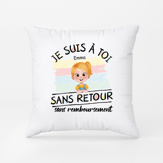 4143PFR2 coussin personnalise pour papa maman nous sommes a toi 4143p8h0b