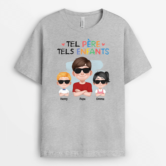 4147AFR2 t shirt maman personnalise telle mere tels enfants design cartoon 4147akh0a