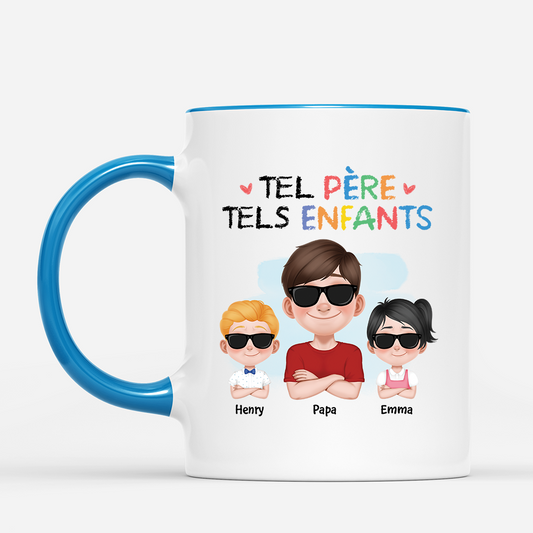 4147MFR2 mug maman personnalise telle mere tels enfants design cartoon 4147mkh0a