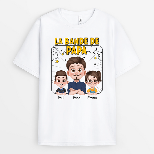 4156AFR1 tee shirt personnalise la bande de papa bande dessinee 4156a3h0a