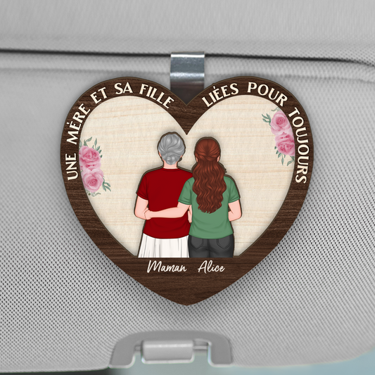 4157GFR1 clip pare soleil de voiture personnalise mere et fille 4157g3t0a