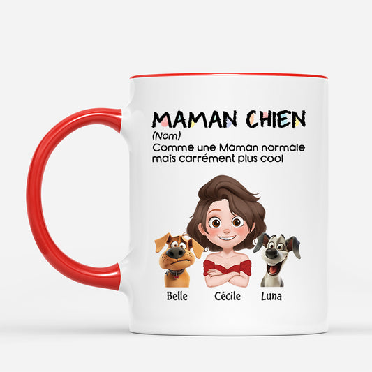 4166MFR2 mug personnalise definition papa chien design cartoon 4166m3k0c
