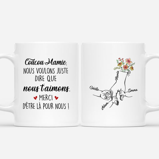 4170MFR1 mug personnalise coucou maman tenant les mains 4170m6i0a