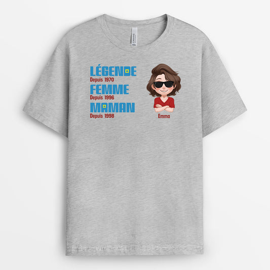 4186AFR2 t shirt femme personnalise femme maman mamie depuis version cartoon 4186a8l0a_e02a3363 4e9e 4004 9638 72bb98d357e4