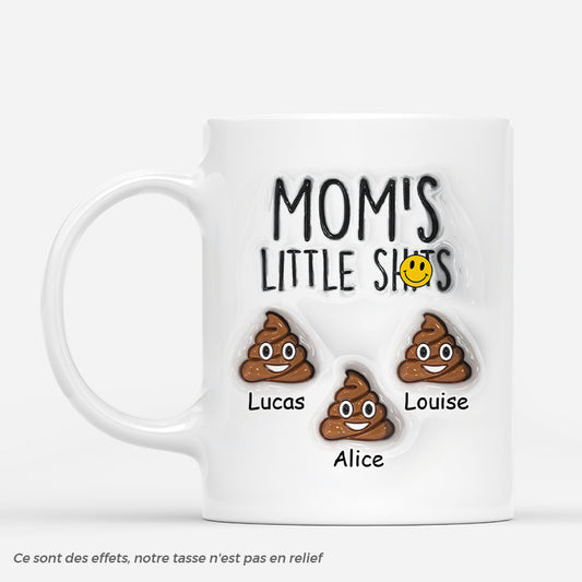 4202MFR1 effet dimpression 3d mug maman personnalise humour les petites merdes de maman 4202m3t5a