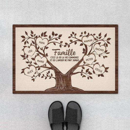 4219DFR1 paillasson famille personnalise larbre familial 4219d5t8i