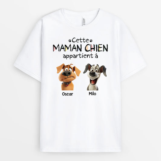 4222AFR1 t shirt personnalise cette maman chien appartient a 4222a8q5c