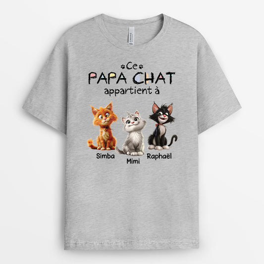 4222AFR2 t shirt personnalise cette maman chat appartient a 4222a8q5d