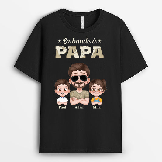 4231AFR1 t shirt personnalise la bande a papy version carte design cartoon 4231a3t0b