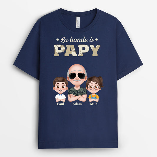 4231AFR2 t shirt personnalise la bande a papy version carte design cartoon 4231a3t0b