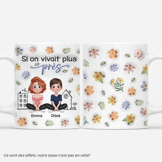 4232MFR1 effet dimpression 3d mug personnalise vivre plus pres design cartoon 4232m