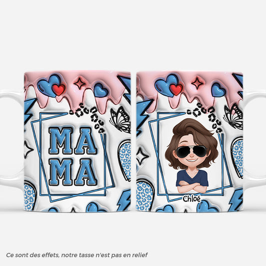 4245MFR1 effet dimpression 3d mug personnalise maman design cartoon bleu et rose 4245m6l5a_0a9b918f c83f 48d1 b145 f3da17343988