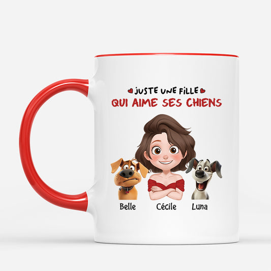 4255MFR2 tasse personnalisee juste un garcon qui aime ses chiens 4255m8k0c