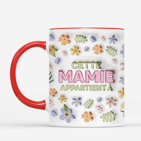4274MFR2 effet dimpression 3d mug personnalise cette maman appartient a fleurs douces 4274m5h5a