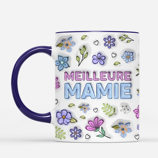 4276MFR2 effet dimpression 3d mug personnalise meilleure maman du monde fleur tendresse 4276mkh5a