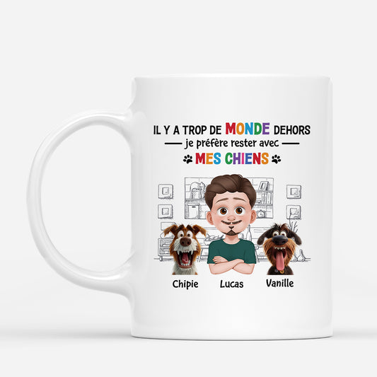 4285MFR1 mug personnalise mieux avex mes chiens 4285mkk0c