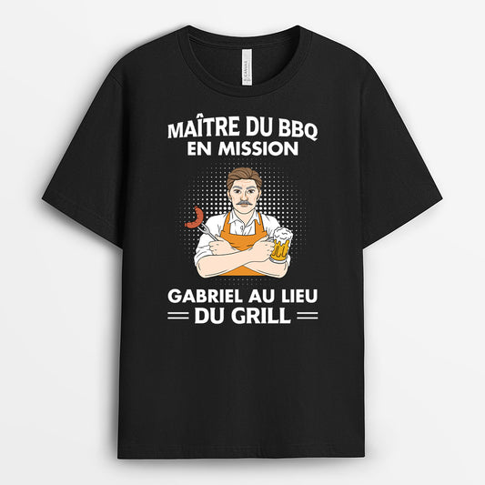 4293AFR1 tee shirt personnalise homme maitre du grill 4293aka8b