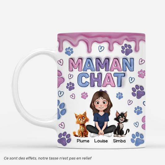 4305MFR1 effet dimpression 3d mug personnalise maman chat version rose bleu 4305m5k0d