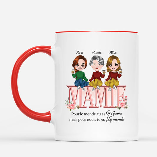 4347MFR2 mug personnalise maman tu es le monde design mignon 4347m84ma