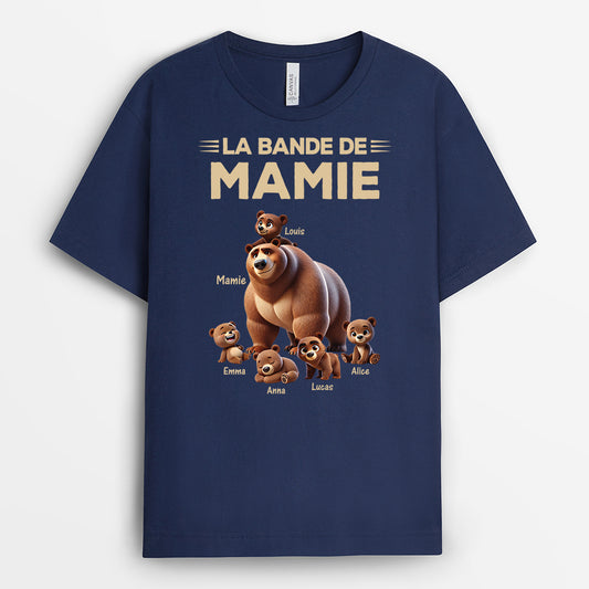 4364AFR2 t shirt personnalise la bande a papa ours design cartoon 4364a5m3b