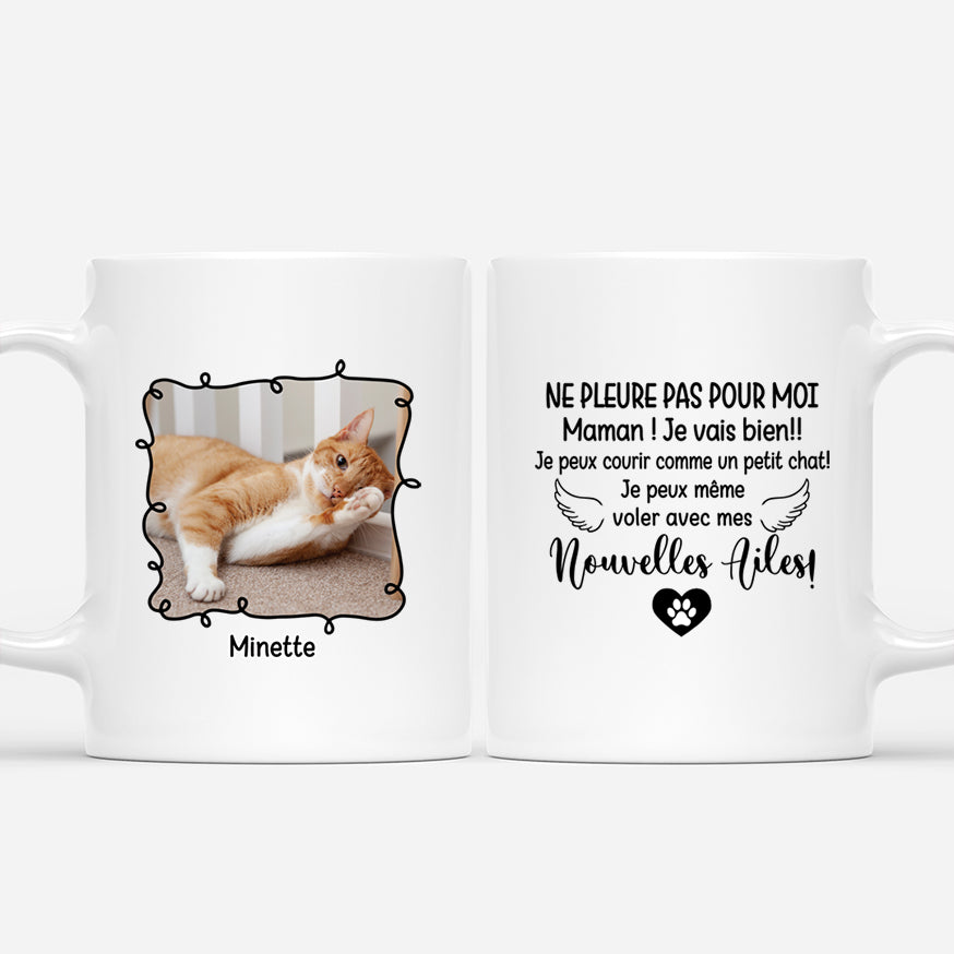 4375MFR1 mug personnalise chat avec photo ne pleure pas pour moi maman 4375m3u5d