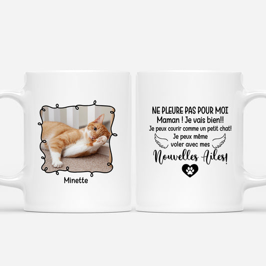 4375MFR1 mug personnalise chat avec photo ne pleure pas pour moi maman 4375m3u5d