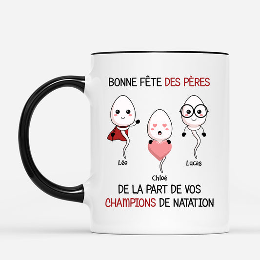 4390MFR2 mug pour papa personnalise vos champions de natation photo 4390mtq8b