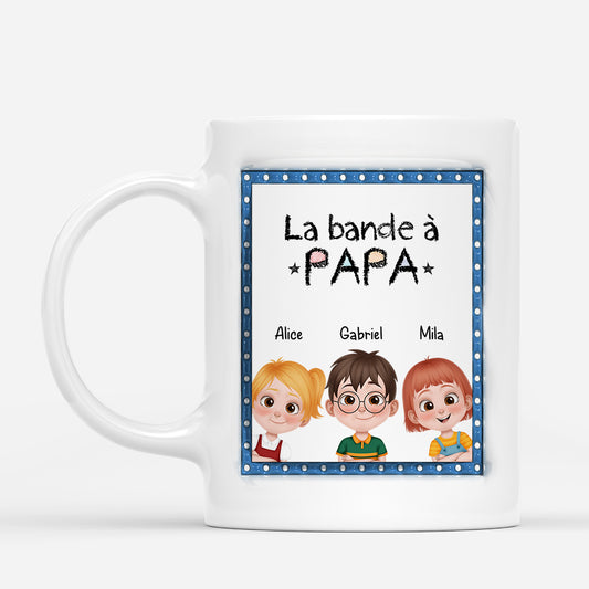 4403MFR1 mug personnalise la bande a papy cadre bleu 4403m3t0b