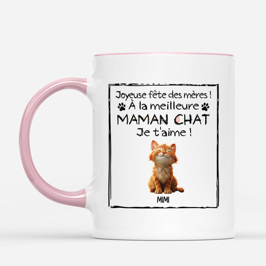 4419MFR2 mug personnalise joyeuse fete des peres de chat 4419mkm5d