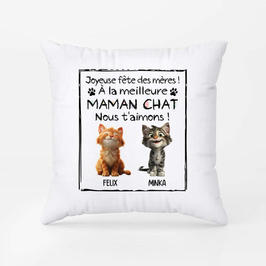 4419PFR2 coussin personnalise chat joyeuse fete des peres 4419pkm5d