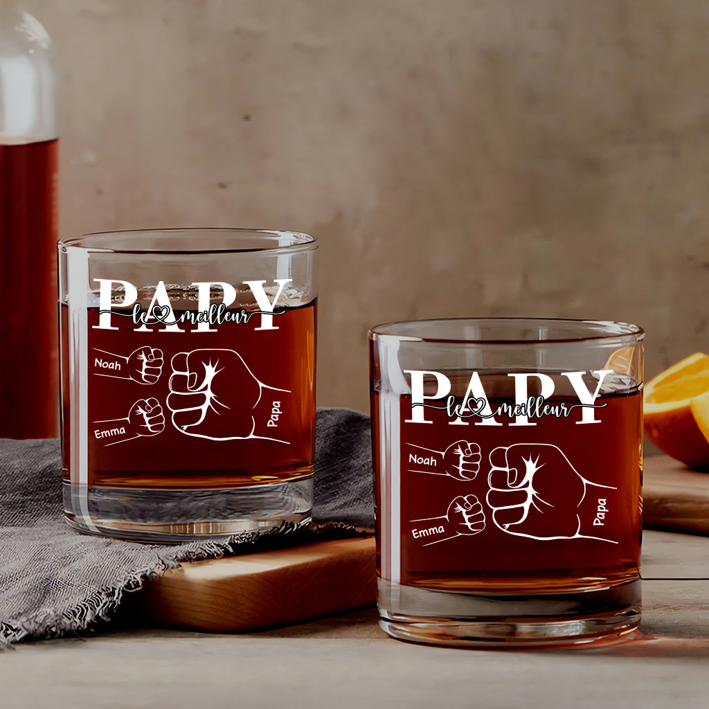 4423IFR2 verre a whisky personnalise meilleur papa check main 4423i6q5b