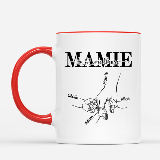 4423MFR2 mug personnalise la meilleure maman check main 4423m6q5a