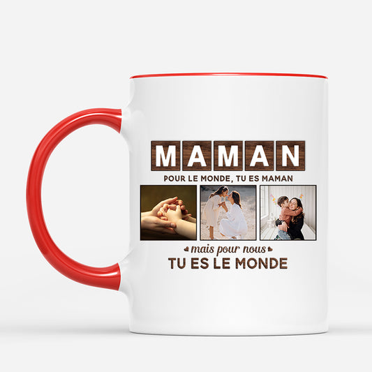 4472MFR2 mug personnalise papa avec photo tu es le monde 4472m5l5b