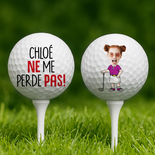 4485KFR2 balle de golf personnalisee je me cache visage 4485ktm3b