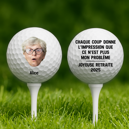 4486KFR2 balle de golf personnalisee golfeur a plein temps visage 4486ktn5b