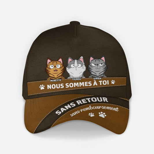 4494JFR1 casquette personnalisee avec chat aucun retour ni remboursement 4494jkhmd