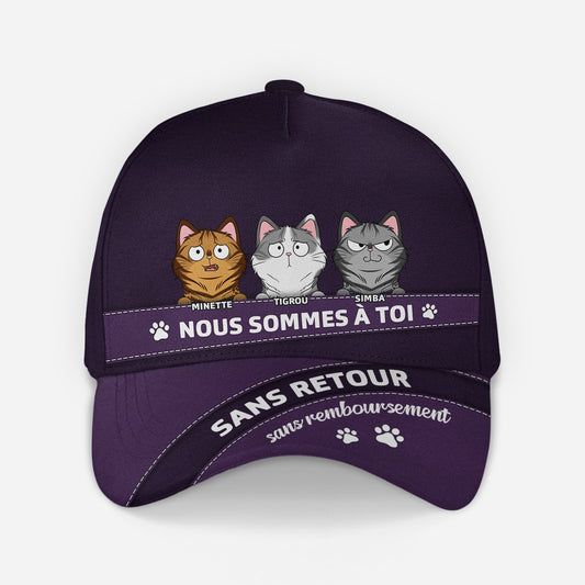 4494JFR2 casquette personnalisee avec chat aucun retour ni remboursement 4494jkhmd