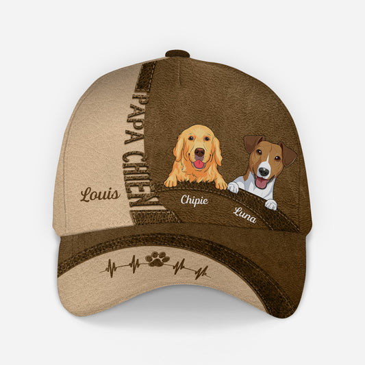 4505JFR1 casquette personnalisee mamanpapa chien 4505j5ttc