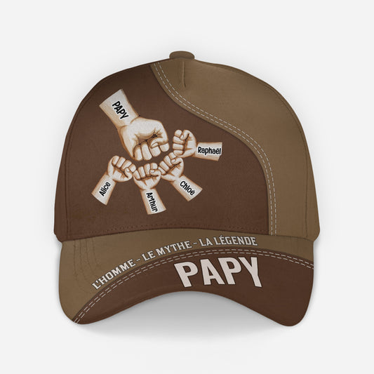 4509JFR2 casquette personnalisee pour papa bosses de poing 4509jtqab