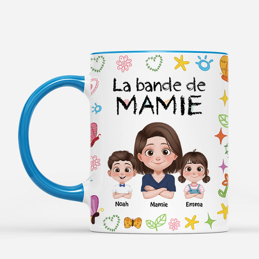 4531MFR2 mug personnalise la bande a maman version cartoon colore 4531mkq0a