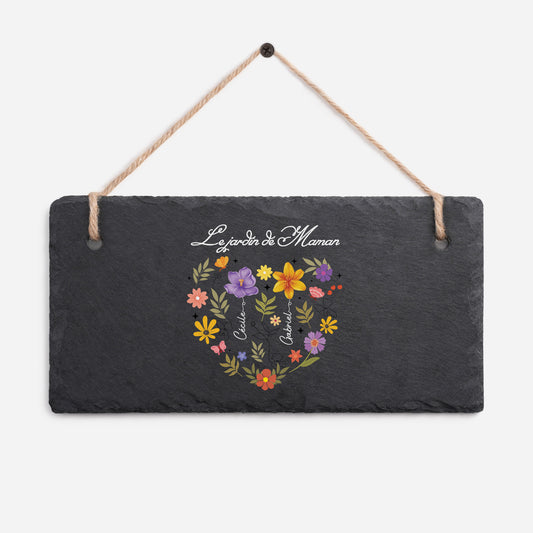 4541AFR1 ardoise de jardin decorative personnalisee_ le jardin de maman mamie 4541aeslta_597b7691 b218 4874 a4e1 ee55e2801d66