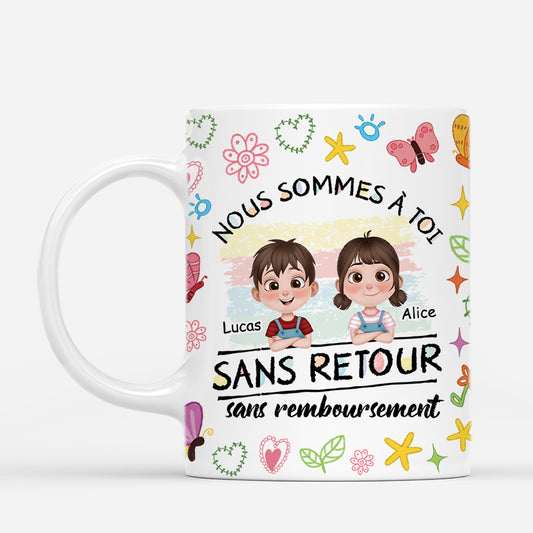 4545MFR1 mug personnalise maman aucun retour ni remboursement dessin colore 4545mkt0a