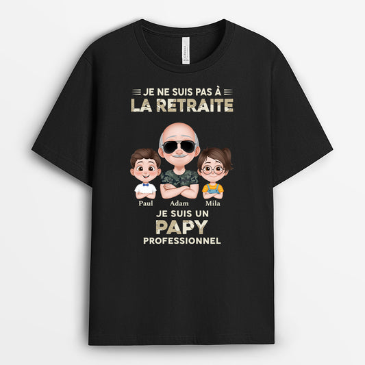 4546AFR1 t shirt personnalise papy soldat professionnel 4546a3q0b