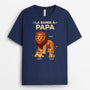 4554AFR2 t shirt personnalise la bande a papy lion design cartoon 4554a6l8b