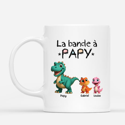 4557MFR1 mug personnalise la bande a papy dinosaure design cartoon 4557m6t5b