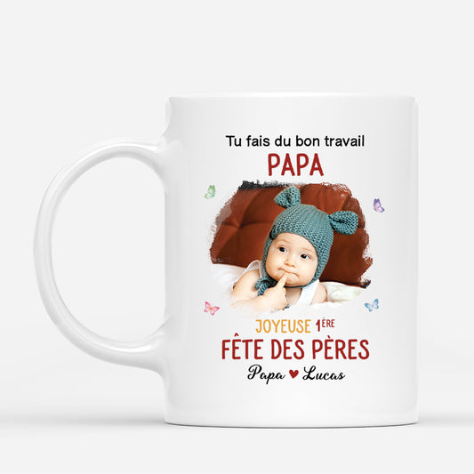 4570MFR1 mug personnalise papa bon travail photo 4570m